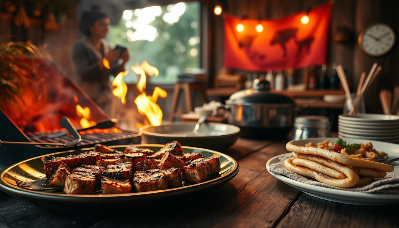 Freshly baked homemade cake in a kitchen setting